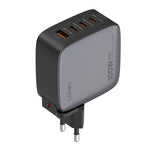 Carregador LDNIO Q408 100W GaN USB+3 USB-C / Type-C com Cabo de Dados USB-C / Type-C 100W de 1m, Ficha UE, Ficha UK, Ficha EUA