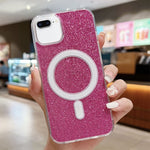 Capa de Telemóvel MagSafe Transparente com Brilhos em Acrílico, Para iPhone XS Max, Para iPhone 8 Plus / 7 Plus