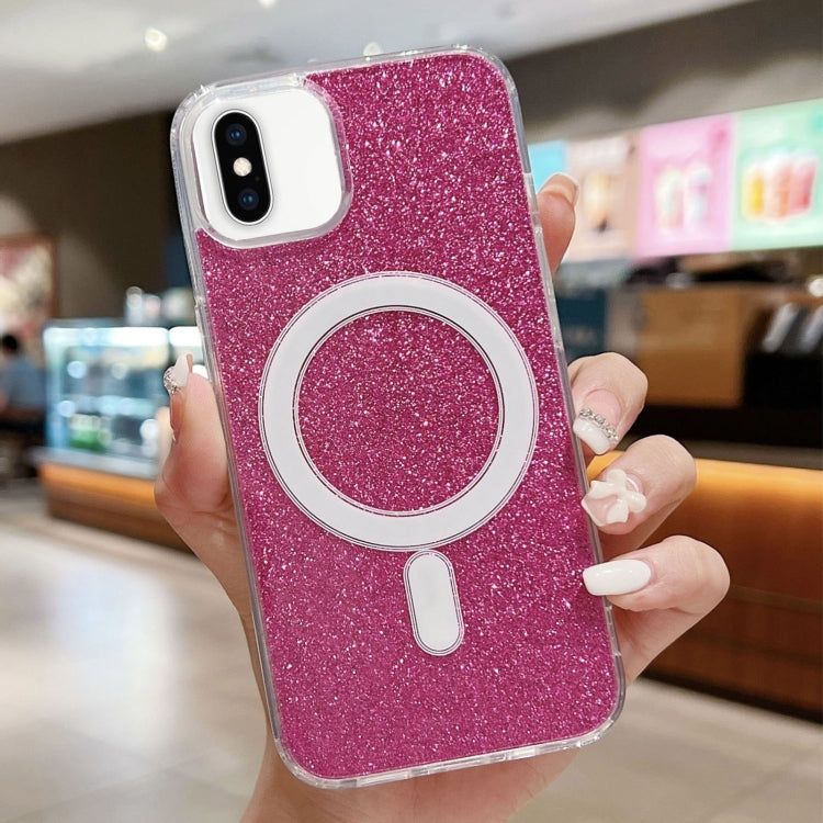 Capa de Telemóvel MagSafe Transparente com Brilhos em Acrílico, Para iPhone XS Max, Para iPhone 8 Plus / 7 Plus
