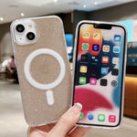 Capa de Telemóvel MagSafe Transparente com Brilhos em Acrílico, Para iPhone XS Max, Para iPhone 8 Plus / 7 Plus