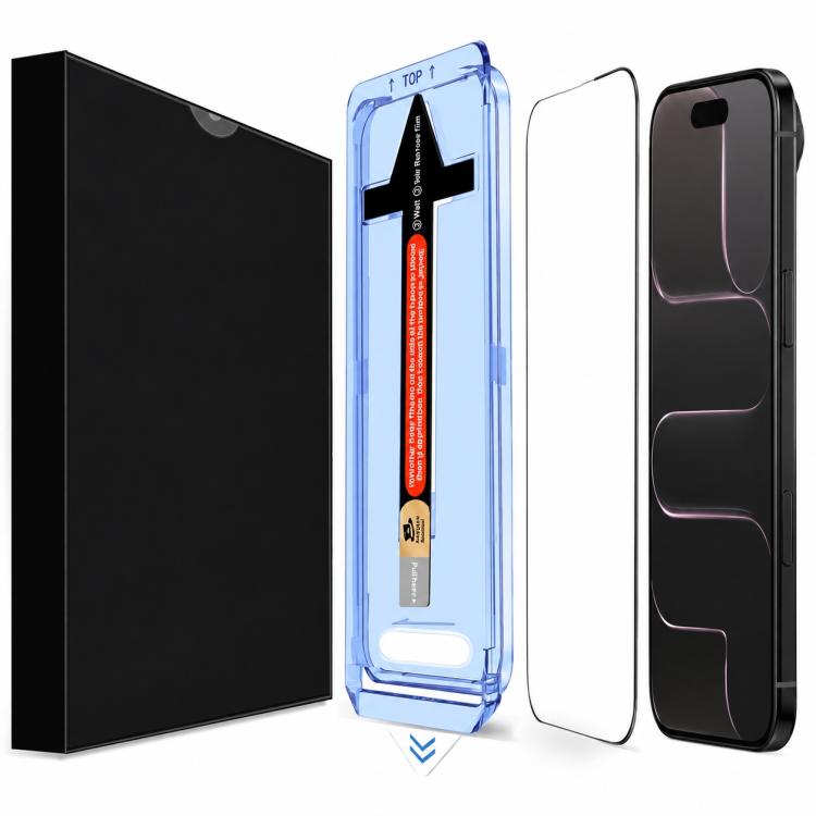 LK Easy Install HD Tempered Glass Film, For iPhone 18 Pro, For iPhone 18 Pro Max, For iPhone 17 Pro Max, For iPhone 17 Pro, For iPhone 17, For iPhone Air, For iPhone 16 Pro Max, For iPhone 16 Pro, For iPhone 16 Plus, For iPhone 16, For iPhone 15 Pro Ma...