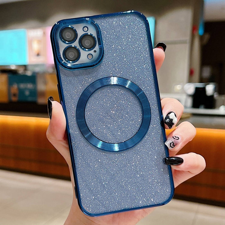 Electroplating Pure Color Glitter Powder MagSafe Phone Case, For iPhone 11 Pro Max, For iPhone 11, For iPhone 11 Pro