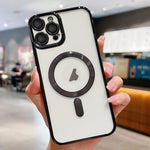 Capa de telefone MagSafe com eletroplating, para iPhone 15, para iPhone 14 Plus, para iPhone 14, para iPhone 14 Pro, para iPhone 14 Pro Max, para iPhone 13 Pro Max
