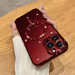 Capa de telefone MagSafe com eletroplating, para iPhone 11, para iPhone 11 Pro