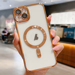 Capa de telefone MagSafe com eletroplating, para iPhone 15, para iPhone 14 Plus, para iPhone 14, para iPhone 14 Pro, para iPhone 14 Pro Max, para iPhone 13 Pro Max