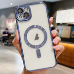 Capa de telemóvel MagSafe com eletroplating, para iPhone 16 Pro, para iPhone 16 Plus, para iPhone 16, para iPhone 15 Pro Max, para iPhone 15 Pro, para iPhone 15 Plus
