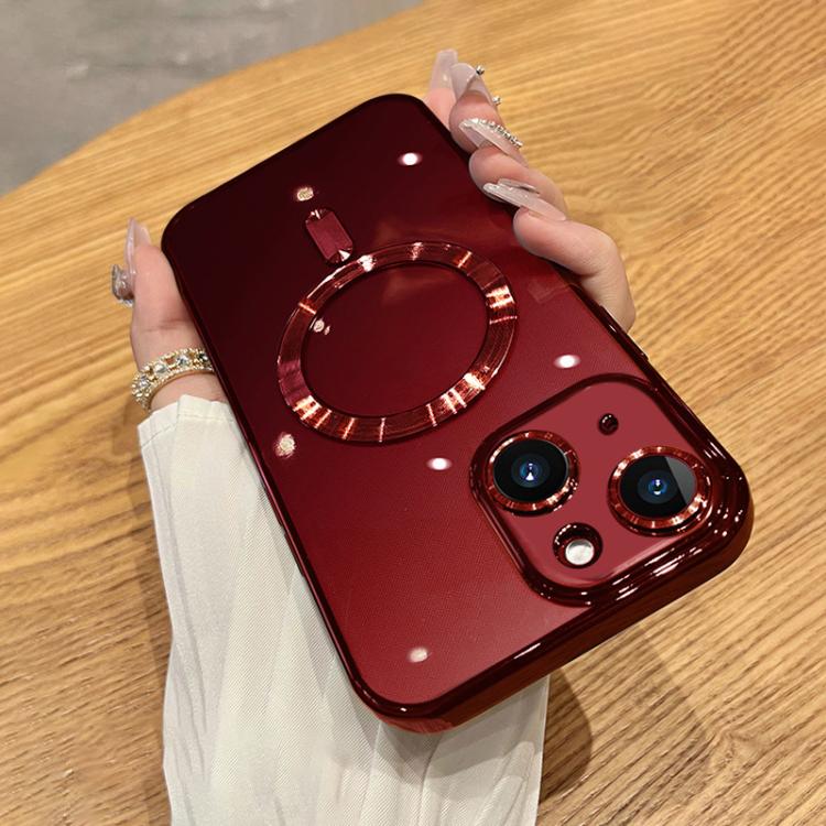 Capa de telefone MagSafe com eletroplating, para iPhone 15, para iPhone 14 Plus, para iPhone 14, para iPhone 14 Pro, para iPhone 14 Pro Max, para iPhone 13 Pro Max