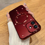 Capa de telemóvel MagSafe com eletroplating, para iPhone 16 Pro, para iPhone 16 Plus, para iPhone 16, para iPhone 15 Pro Max, para iPhone 15 Pro, para iPhone 15 Plus