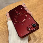 Capa de telemóvel MagSafe com eletroplating, para iPhone 17e / 16e, para iPhone 17 Pro Max, para iPhone 17 Pro, para iPhone 17, para iPhone Air, para iPhone 16 Pro Max