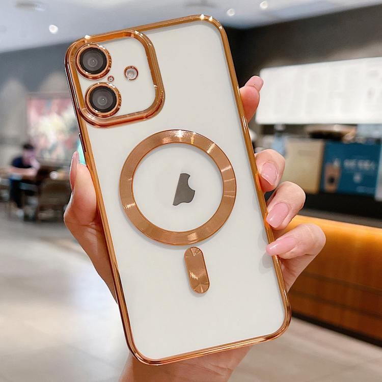 Capa de telemóvel MagSafe com eletroplating, para iPhone 17e / 16e, para iPhone 17 Pro Max, para iPhone 17 Pro, para iPhone 17, para iPhone Air, para iPhone 16 Pro Max