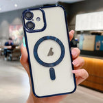 Capa de telemóvel MagSafe com eletroplating, para iPhone 17e / 16e, para iPhone 17 Pro Max, para iPhone 17 Pro, para iPhone 17, para iPhone Air, para iPhone 16 Pro Max