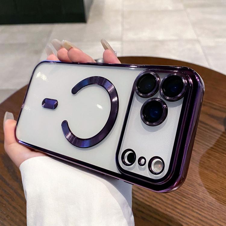 Capa de telemóvel MagSafe com eletroplating, para iPhone 17e / 16e, para iPhone 17 Pro Max, para iPhone 17 Pro, para iPhone 17, para iPhone Air, para iPhone 16 Pro Max