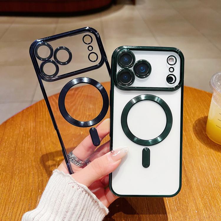 Capa de telemóvel MagSafe com eletroplating, para iPhone 17e / 16e, para iPhone 17 Pro Max, para iPhone 17 Pro, para iPhone 17, para iPhone Air, para iPhone 16 Pro Max