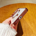 Capa de telemóvel MagSafe com eletroplating, para iPhone 17e / 16e, para iPhone 17 Pro Max, para iPhone 17 Pro, para iPhone 17, para iPhone Air, para iPhone 16 Pro Max