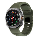 Correia de relógio em silicone com textura ondulada e fivela invertida, para Samsung Galaxy Watch Ultra 47mm / Ultra 2025