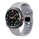 Correia de relógio em silicone com textura ondulada e fivela invertida, para Samsung Galaxy Watch Ultra 47mm / Ultra 2025