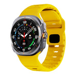 Correia de relógio em silicone com textura ondulada e fivela invertida, para Samsung Galaxy Watch Ultra 47mm / Ultra 2025