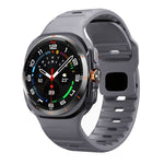 Correia de relógio em silicone com textura ondulada e fivela invertida, para Samsung Galaxy Watch Ultra 47mm / Ultra 2025