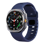 Correia de relógio em silicone com textura ondulada e fivela invertida, para Samsung Galaxy Watch Ultra 47mm / Ultra 2025