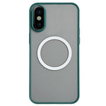 Capa de Telemóvel MagSafe com Sensação de Pele Hawkeye, Para iPhone XS / X, Para iPhone XR, Para iPhone XS Max, Para iPhone 8 Plus / 7 Plus