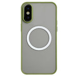 Capa de Telemóvel MagSafe com Sensação de Pele Hawkeye, Para iPhone XS / X, Para iPhone XR, Para iPhone XS Max, Para iPhone 8 Plus / 7 Plus