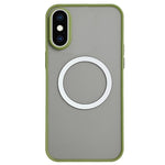 Capa de Telemóvel MagSafe com Sensação de Pele Hawkeye, Para iPhone XS / X, Para iPhone XR, Para iPhone XS Max, Para iPhone 8 Plus / 7 Plus