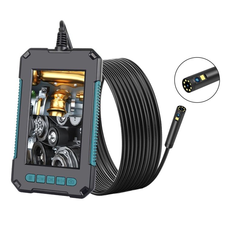 Endoscópio digital P40 8mm 1080P IP68 impermeável com ecrã destacado de 4,3 polegadas e câmara dupla, cabo rígido de 2m, cabo rígido de 5m, cabo rígido de 10m