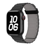 Tri-beads Magnetic Hoop Silicone Watch Band, For Apple Watch SE 2023 40mm