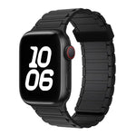 Correia de Relógio em Silicone com Argola Magnética de Três Contas, Para Apple Watch Series 9 41mm