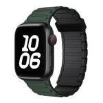 Correia de Relógio em Silicone com Argola Magnética de Três Contas, Para Apple Watch SE 2022 40mm