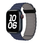 Pulseira de Relógio de Silicone com Argola Magnética Tri-contas, Para Apple Watch Series 7 41mm