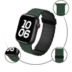 Correia de Relógio em Silicone com Argola Magnética de Três Contas, Para Apple Watch SE 2022 40mm