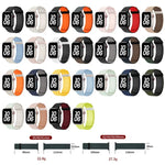 Pulseira de Relógio de Silicone com Argola Magnética Tri-contas, Para Apple Watch Series 7 41mm