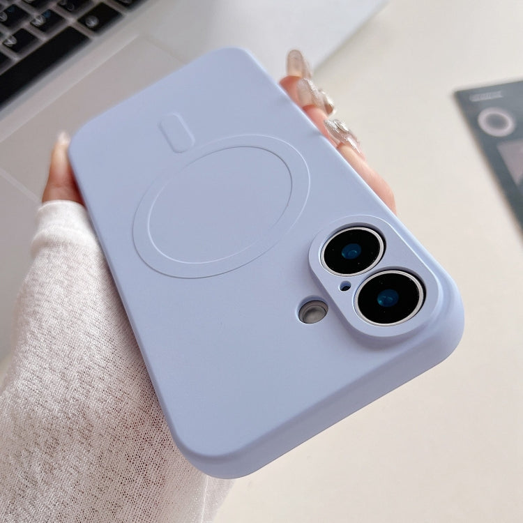 Capa de Telemóvel Magnética MagSafe em Silicone Líquido de Cor Sólida, Para iPhone 16 Pro, Para iPhone 16 Plus, Para iPhone 16