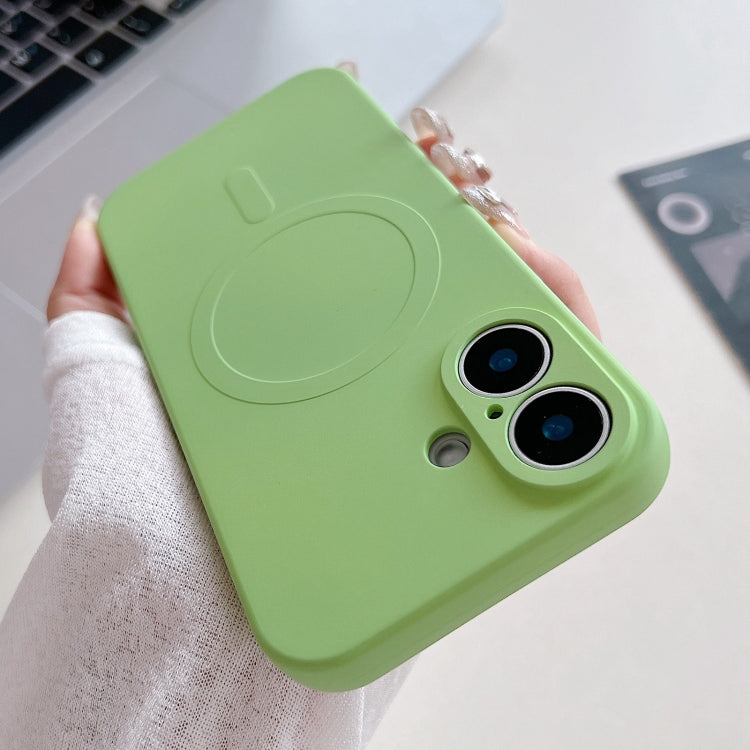 Capa de Telemóvel Magnética MagSafe em Silicone Líquido de Cor Sólida, Para iPhone 16 Pro, Para iPhone 16 Plus, Para iPhone 16