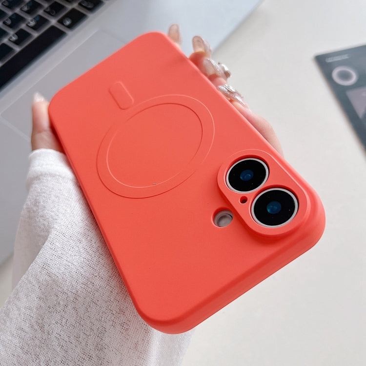 Capa de Telemóvel Magnética MagSafe em Silicone Líquido de Cor Sólida, Para iPhone 16 Pro, Para iPhone 16 Plus, Para iPhone 16