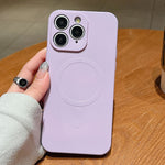 Solid Color Liquid Silicone MagSafe Magnetic Phone Case, For iPhone 12 Pro Max, For iPhone 12 Pro, For iPhone 11 Pro Max