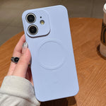 Capa de Telemóvel Magnética MagSafe em Silicone Líquido de Cor Sólida, Para iPhone 11, Para iPhone 11 Pro