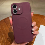 Capa de Telemóvel Magnética MagSafe em Silicone Líquido de Cor Sólida, Para iPhone 11, Para iPhone 11 Pro