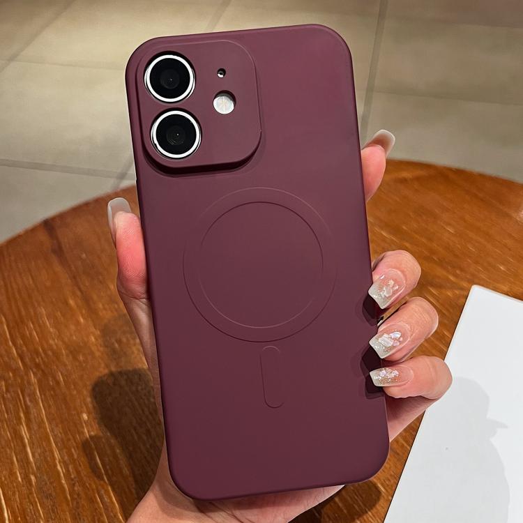 Capa de Telemóvel Magnética MagSafe em Silicone Líquido de Cor Sólida, Para iPhone 11, Para iPhone 11 Pro