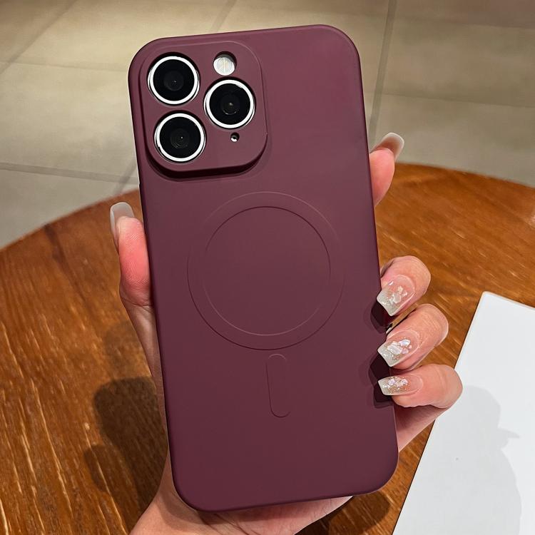 Capa de Telemóvel Magnética MagSafe em Silicone Líquido de Cor Sólida, Para iPhone 11, Para iPhone 11 Pro