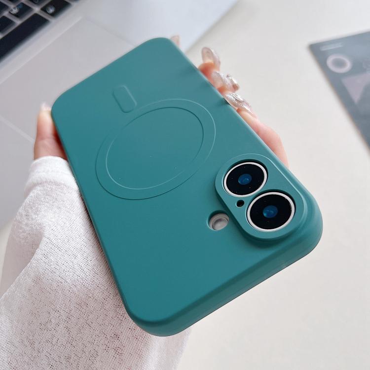 Capa de Telemóvel Magnética MagSafe em Silicone Líquido de Cor Sólida, Para iPhone 17, Para iPhone Air, Para iPhone 16 Pro Max