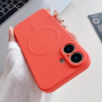 Capa de Telemóvel Magnética MagSafe em Silicone Líquido de Cor Sólida, Para iPhone 17, Para iPhone Air, Para iPhone 16 Pro Max