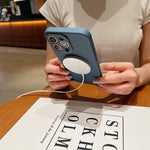 Capa de Telemóvel Magnética MagSafe em Silicone Líquido de Cor Sólida, Para iPhone 17, Para iPhone Air, Para iPhone 16 Pro Max