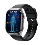 ET585 Smartwatch com Pulseira de Silicone de 2,04 polegadas IP68 à Prova de Água, Suporta ECG / Medição da Composição Sanguínea