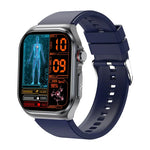 ET585 Smartwatch com Pulseira de Silicone de 2,04 polegadas IP68 à Prova de Água, Suporta ECG / Medição da Composição Sanguínea