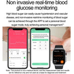 ET585 Smartwatch com Pulseira de Silicone de 2,04 polegadas IP68 à Prova de Água, Suporta ECG / Medição da Composição Sanguínea