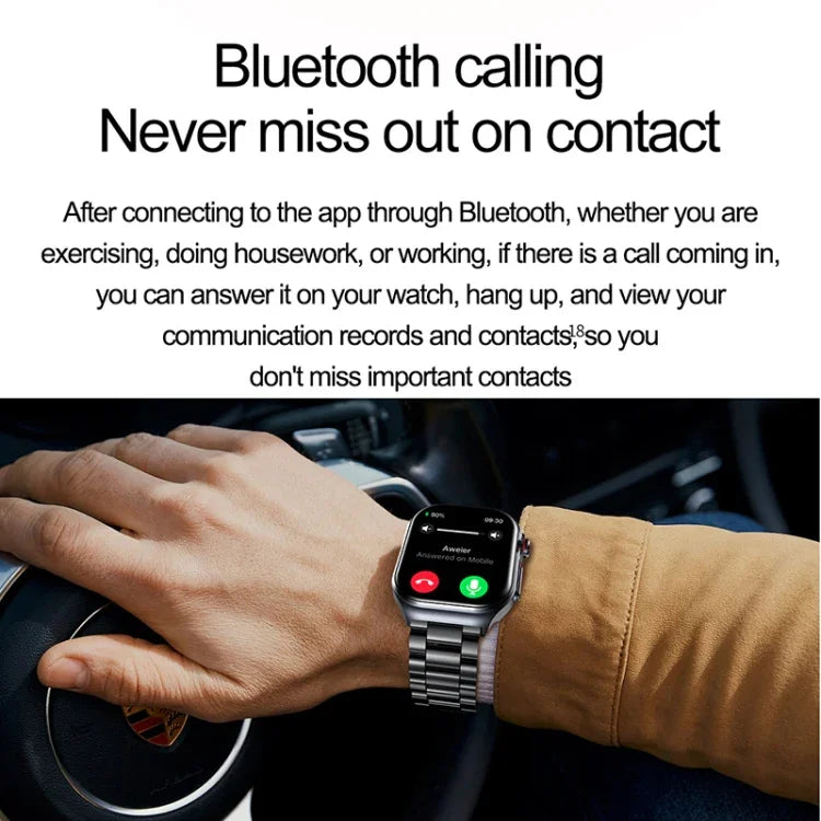 ET585 Smartwatch com Pulseira de Silicone de 2,04 polegadas IP68 à Prova de Água, Suporta ECG / Medição da Composição Sanguínea