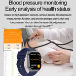 ET585 Smartwatch com Pulseira de Silicone de 2,04 polegadas IP68 à Prova de Água, Suporta ECG / Medição da Composição Sanguínea