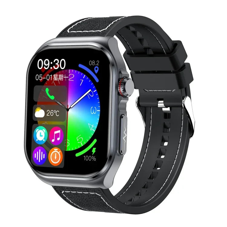 ET585 Smartwatch com Correia de Nylon de 2,04 polegadas IP68 Impermeável, Suporta ECG / Medição da Composição Sanguínea